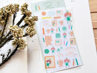 Furukawa x Mizutama Sheet of Stickers / Green