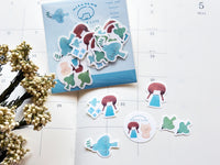 Furukawa x Mizutama Flake Stickers / Blue