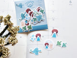 Furukawa x Mizutama Flake Stickers / Blue