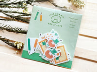 Furukawa x Mizutama Flake Stickers / Green