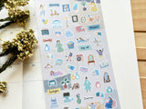 "Tiny Collage" Sheet of Stickers / Interior