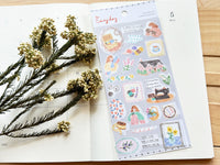 "Easy Day" Sheet of Stickers / Sewing