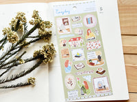 "Easy Day" Sheet of Stickers / Stationery