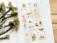 "Easy Day" Sheet of Stickers / Stationery