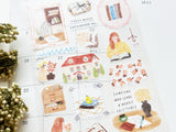 "Easy Day" Sheet of Stickers / Stationery