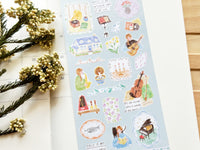 "Easy Day" Sheet of Stickers / Music