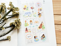 "Easy Day" Sheet of Stickers / Music