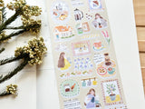 "Easy Day" Sheet of Stickers / Coffee