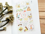 "Easy Day" Sheet of Stickers / Plants