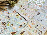 "Easy Day" Sheet of Stickers / Coffee