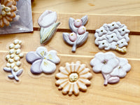 "Little & Dear" Flake Stickers / Flower
