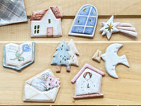 "Little & Dear" Flake Stickers / Home