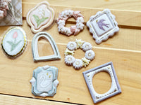 "Little & Dear" Flake Stickers / Frame
