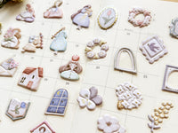 "Little & Dear" Flake Stickers / Frame