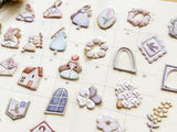 "Little & Dear" Flake Stickers / Home