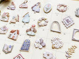 "Little & Dear" Flake Stickers / Frame