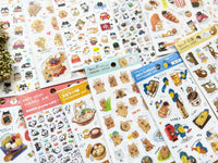 Tracing Paper Sheet of Stickers - Black Shiba