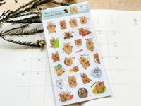 Funny Reaction Masking Sheet of Stickers - Quokka
