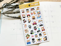 Schedule Sheet of Stickers - Shiba Inu