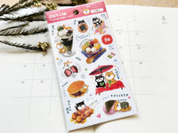 Tracing Paper Sheet of Stickers - Black Shiba
