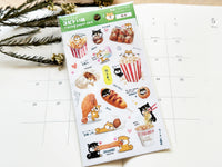 Tracing Paper Sheet of Stickers - Snack Shiba Inu