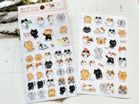 Funny Reaction Masking Sheet of Stickers - Cat