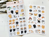 Funny Reaction Masking Sheet of Stickers - Cat