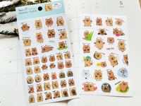 Funny Reaction Masking Sheet of Stickers - Quokka
