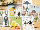 Mariko Fukuoka die-cut sticker / Dango & Bear