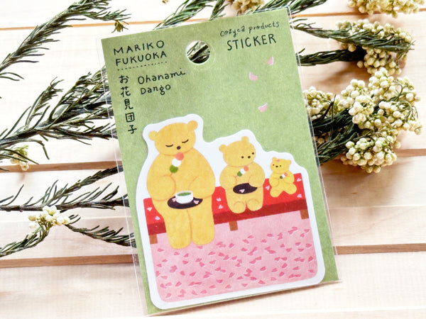 Mariko Fukuoka die-cut sticker / Dango & Bear