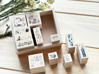 Moomin Wooden Rubber Stamp Set of 12