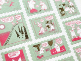 Moomin 80th Anniversary Postage Sheet of Stickers / Green