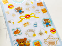 Furukawa x Lipton Sheet of Stickers / Milk Tea
