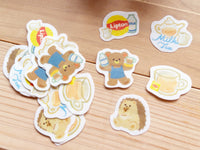 Furukawa x Lipton Flake Stickers / Milk Tea