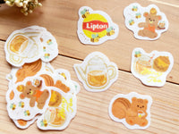 Furukawa x Lipton Flake Stickers / Honey Tea