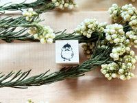 Kubominoki Original Rubber Stamp - Black Bunting
