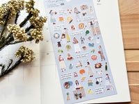 "Temps Fevori" Sheet of Stickers / 08 Cooking Time