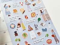 "Temps Fevori" Sheet of Stickers / 08 Cooking Time