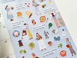 "Temps Fevori" Sheet of Stickers / 08 Cooking Time