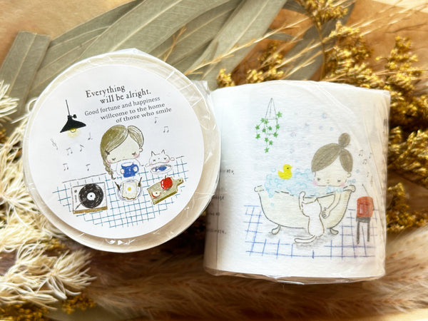 Kubominoki Original Roll Sticker - Little Girl