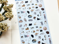 Shinzi Katoh Sheet of Stickers / Exotic Shorthair
