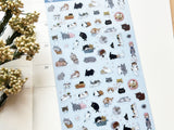Shinzi Katoh Sheet of Stickers / Exotic Shorthair