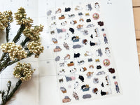 Shinzi Katoh Sheet of Stickers / Exotic Shorthair