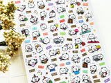 Schedule Sheet of Stickers - Panda
