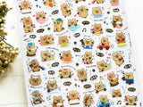 Schedule Sheet of Stickers - Quokka