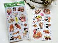 Tracing Paper Sheet of Stickers - Snack Shiba Inu