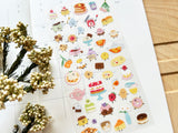 Sheet of Stickers /  Happy Sweets