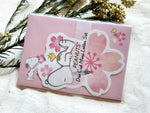 Snoopy Die-cut Mini Letter Set / Sakura