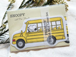 Snoopy Die-cut Mini Letter Set / School Bus