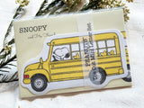 Snoopy Die-cut Mini Letter Set / School Bus